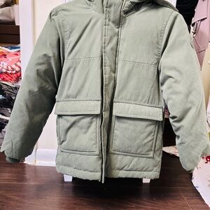 Abercrombie & Fitch Gray Jacket with Logo Patch